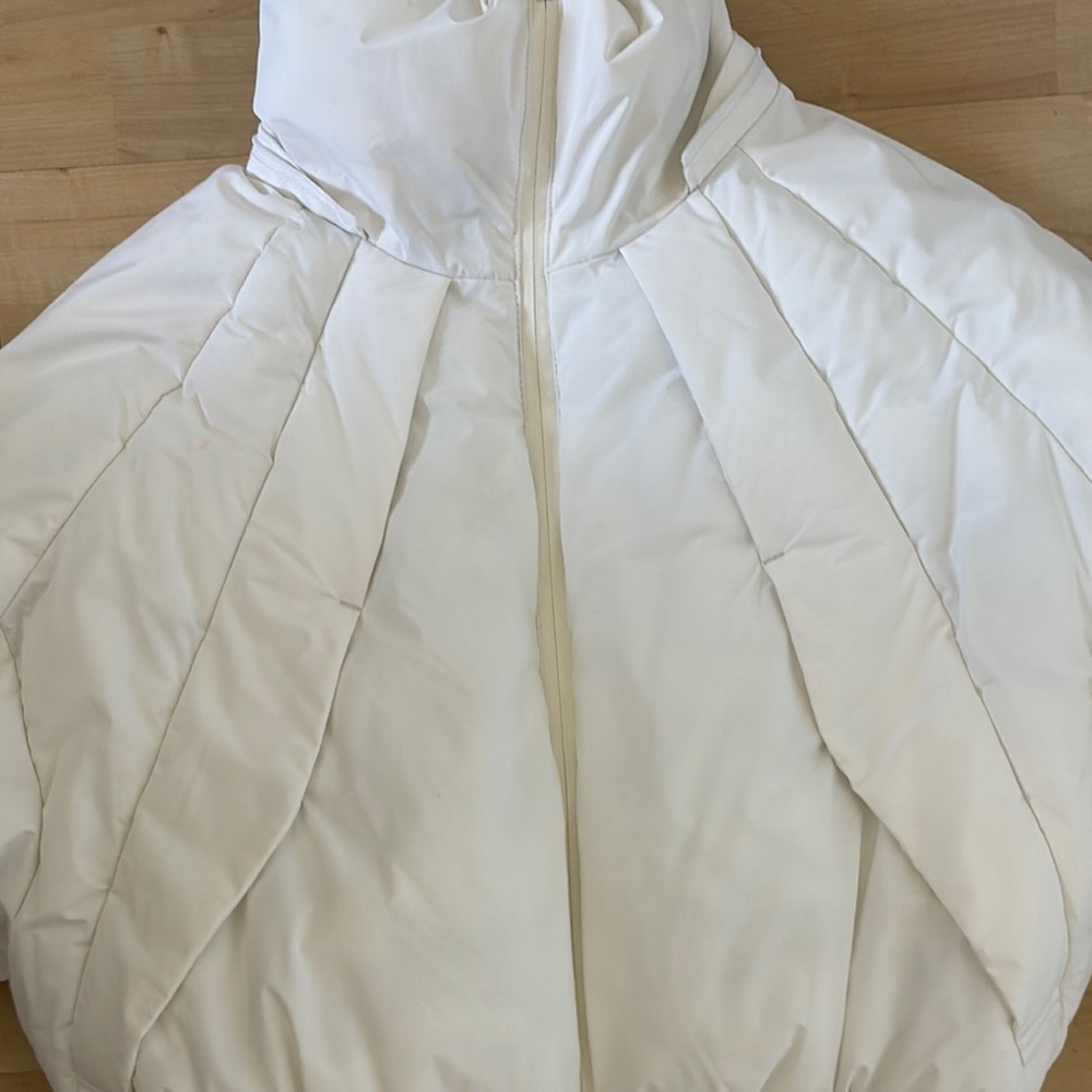 Women's White Puffer Jacket - Picture 2 of 9